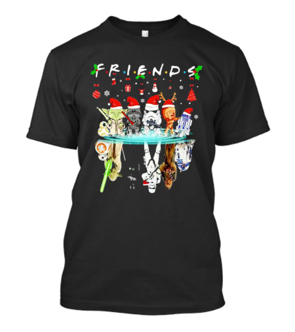Friends Star War Character Christmas T-Shirt