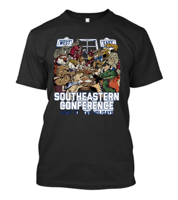 Southeastern Conference West East Rivalry Home For The Holidays T-Shirt