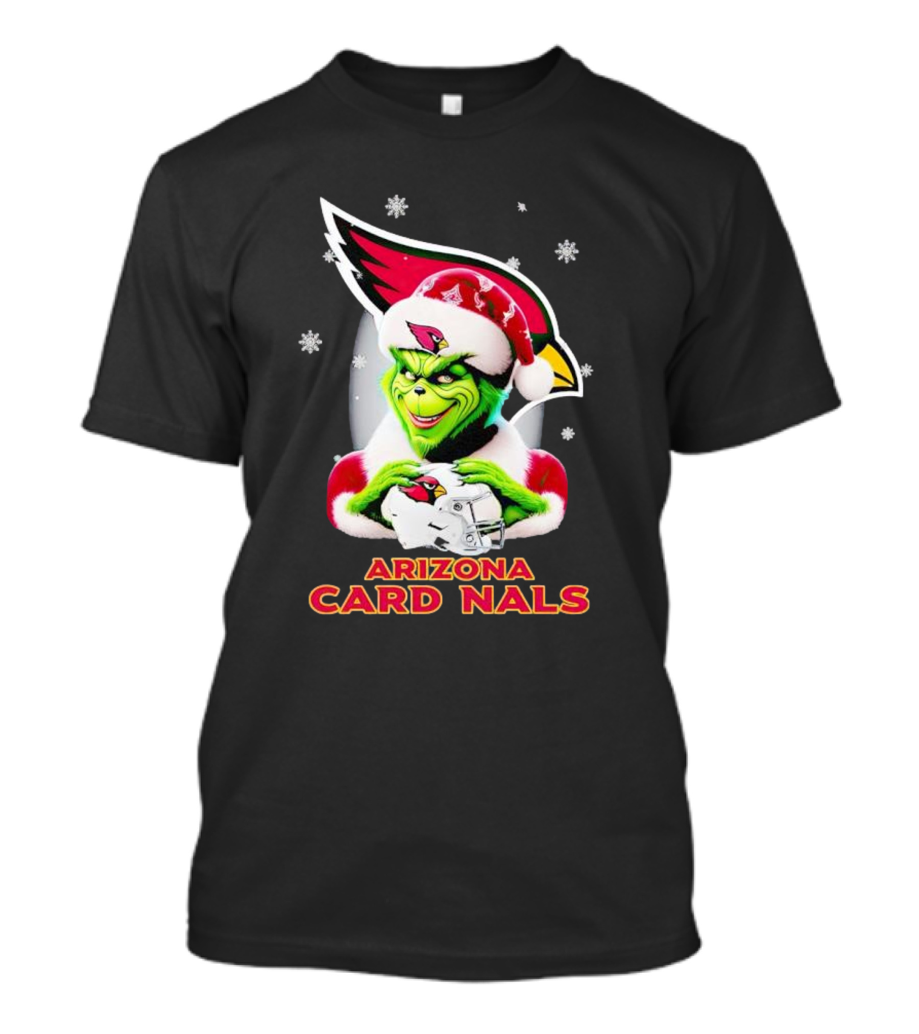 Grinch Arizona Cardinals Christmas Football Fan Festivities T-Shirt