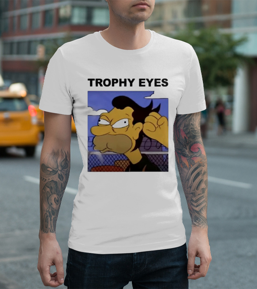 TROPHY EYES The Simpson Character Image T-Shirt