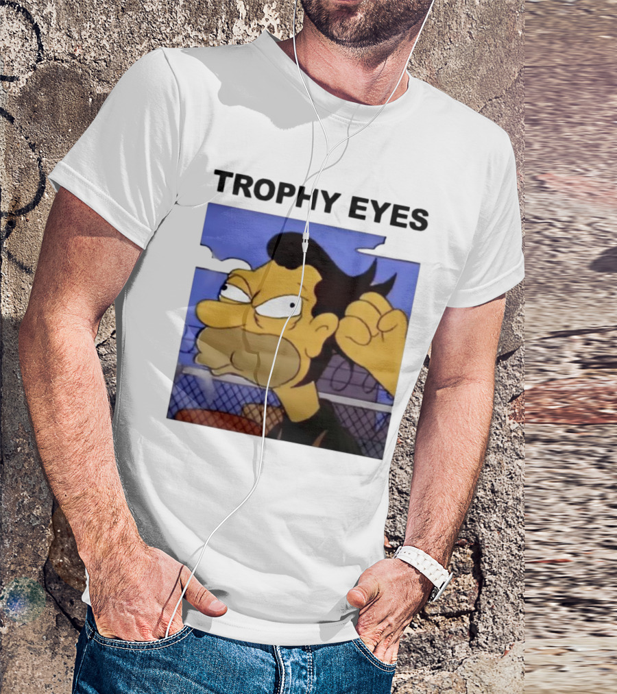 TROPHY EYES The Simpson Character Image T-Shirt