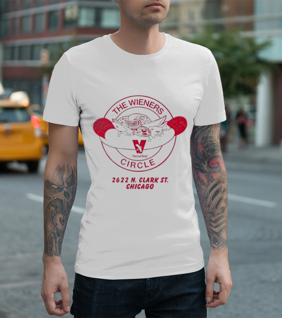 Jason Kelce Vienna Beef The Wieners Circle 2622 N Clark St Chicago T-Shirt