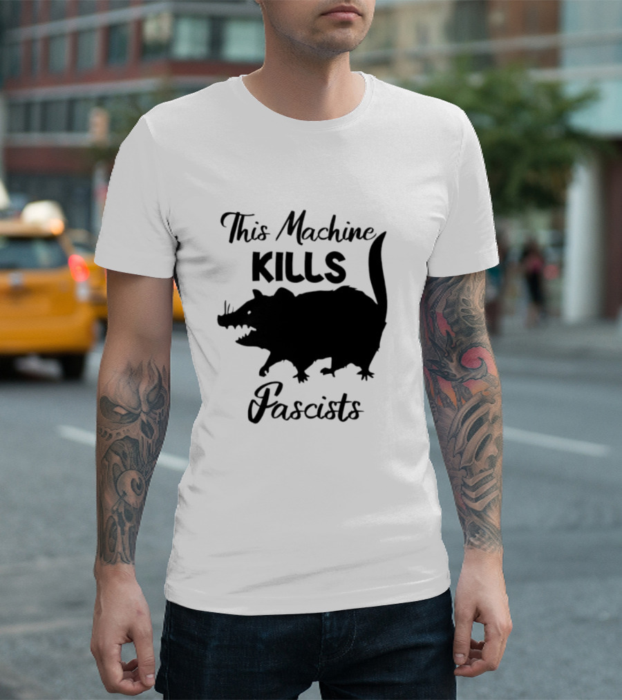 This Machine Kills Fascists Rat T-Shirt