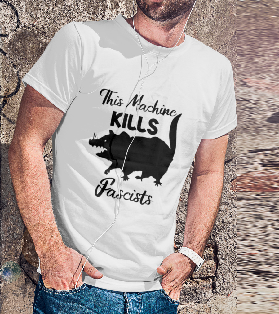 This Machine Kills Fascists Rat T-Shirt