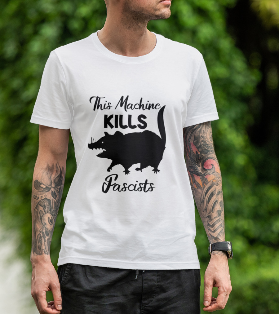 This Machine Kills Fascists Rat T-Shirt