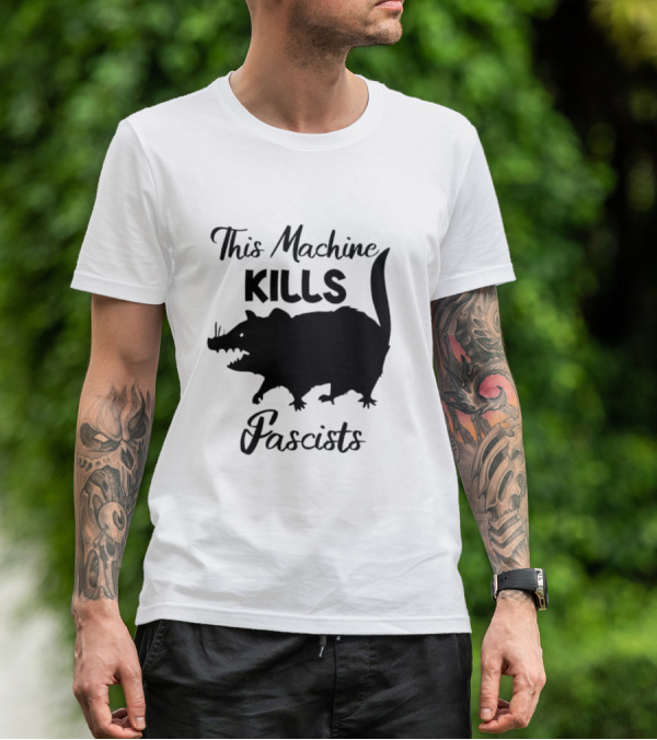 This Machine Kills Fascists Rat T-Shirt