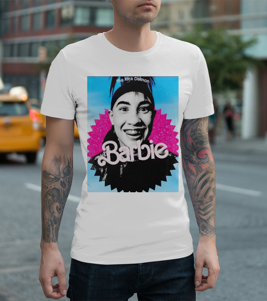 The Kick Demon Barbie Iconic Bold Face T-Shirt