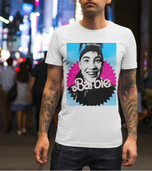 The Kick Demon Barbie Iconic Bold Face T-Shirt