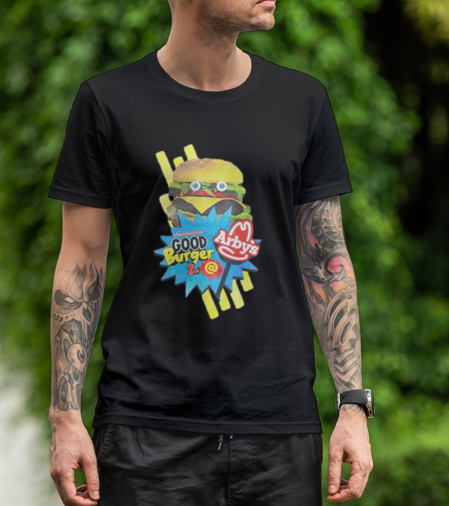 Nickelodeon Good Burger 2 Arby’s Crossover Promo Burger Character T-Shirt