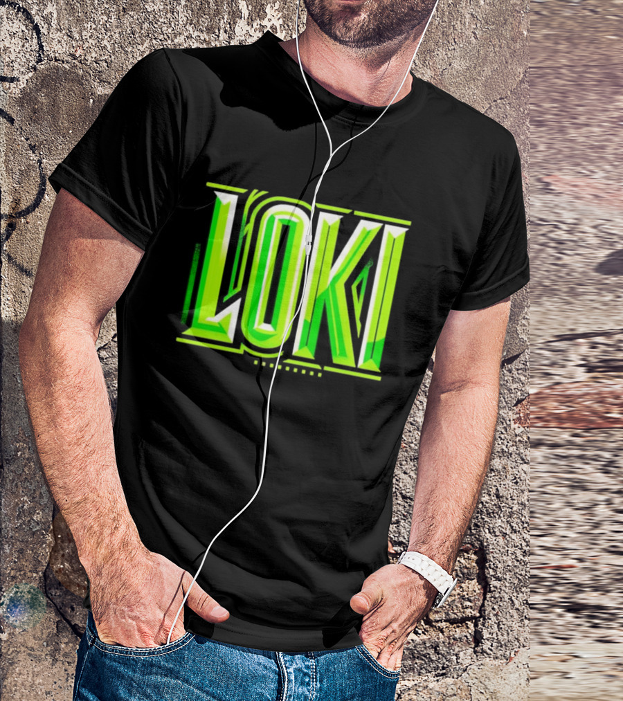 Loki Marvel Series Green Gradient T-Shirt