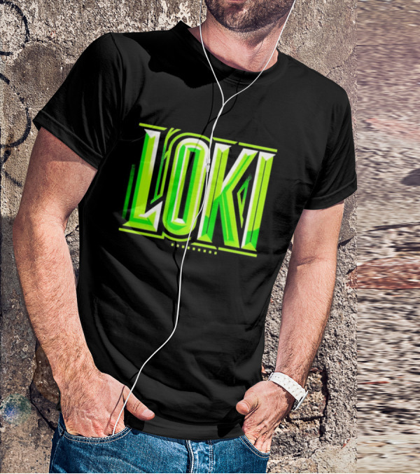 Loki Marvel Series Green Gradient T-Shirt
