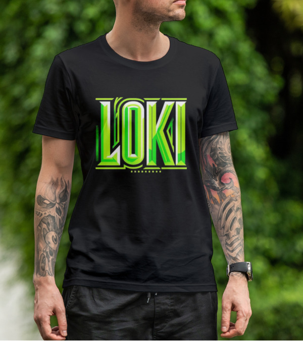 Loki Marvel Series Green Gradient T-Shirt