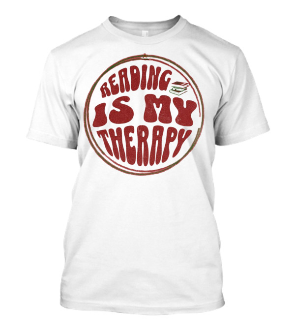 Reading Is My Therapy Retro Book Lover T-Shirt