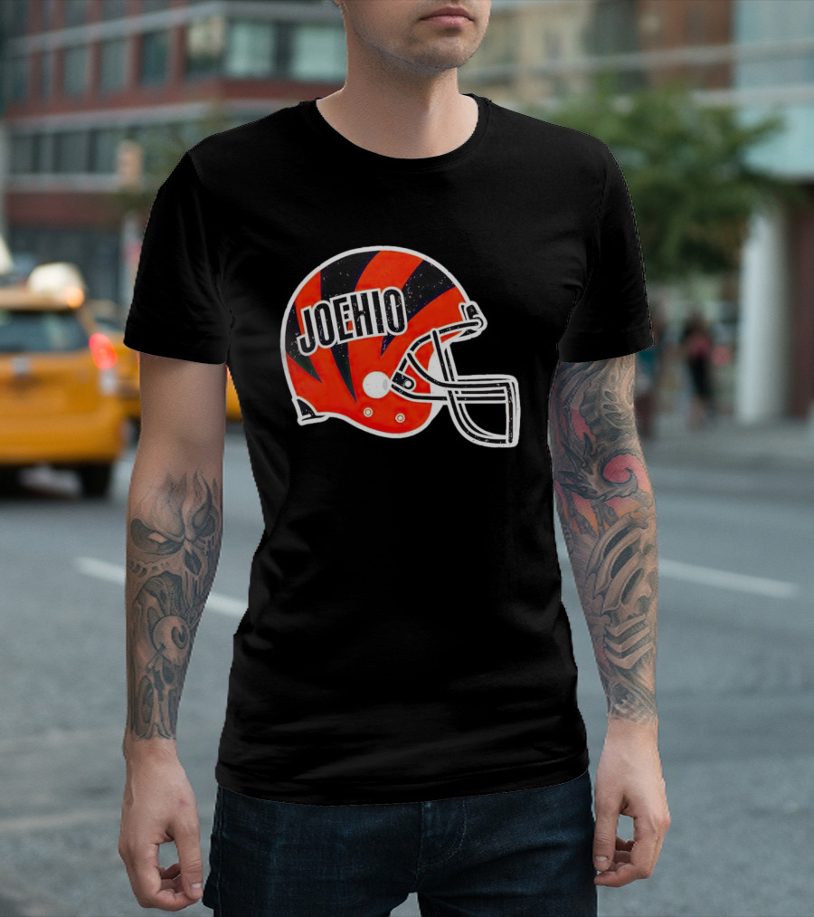 Cincinnati Bengals Joehio Football Helmet T-Shirt