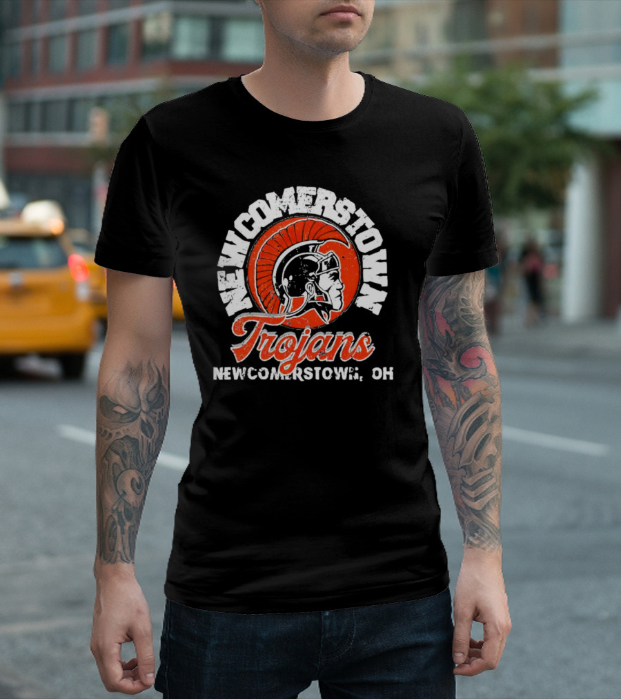 Newcomerstown Trojans Newcomerstown OH Helmet Emblem T-Shirt