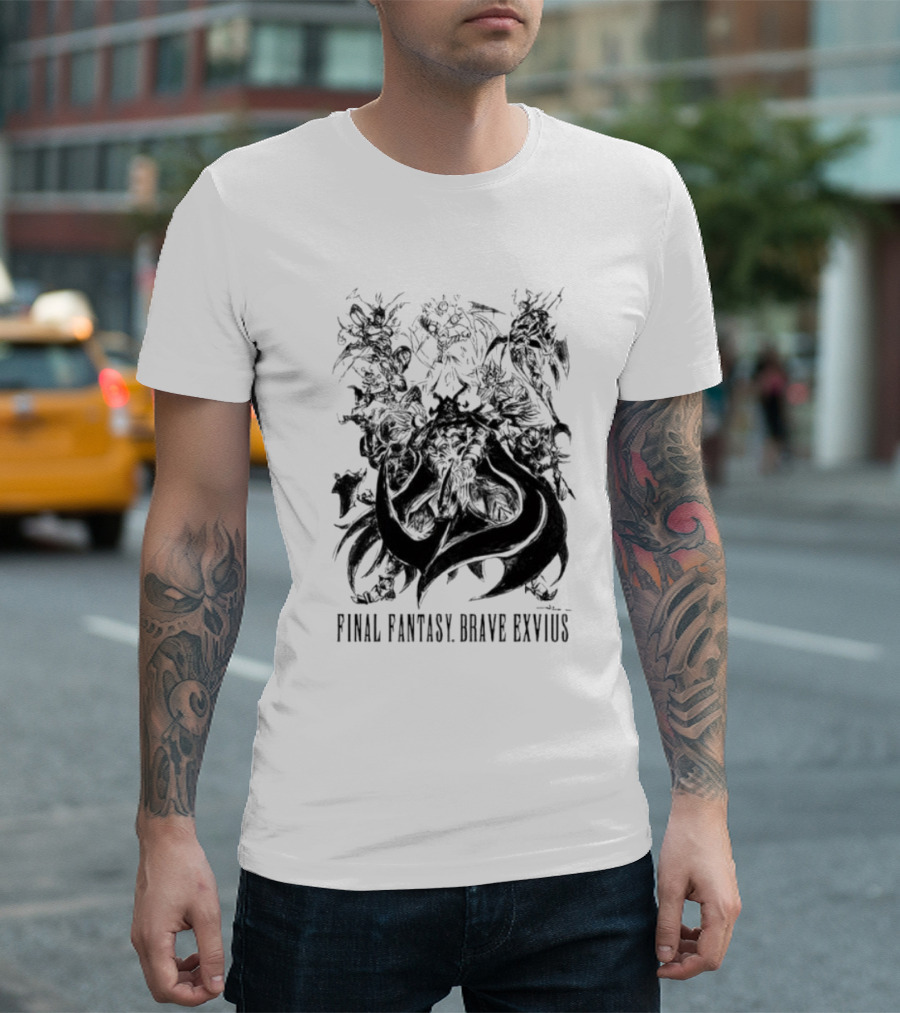 Final Fantasy Brave Exvius Fantasy Characters Artwork Collection T-Shirt