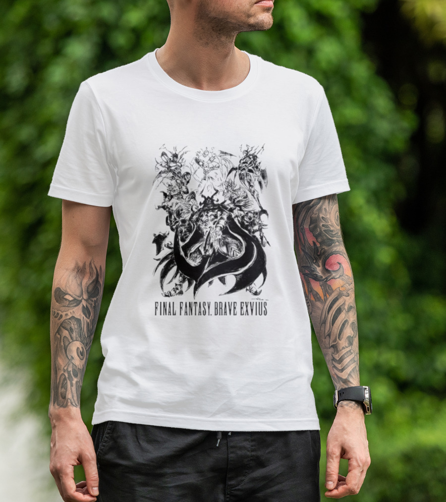 Final Fantasy Brave Exvius Fantasy Characters Artwork Collection T-Shirt