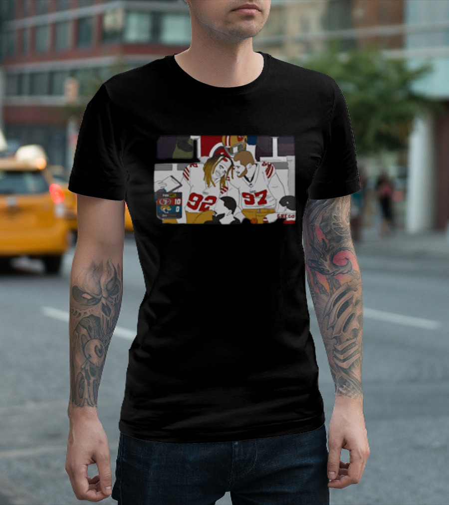 San Francisco 49ers Bromance Young And Bosa Football Friends T-Shirt
