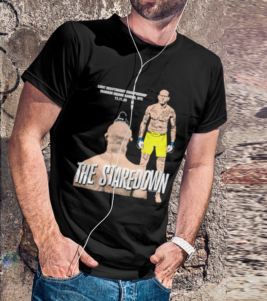 Light Heavyweight Championship The Staredown Madison Square Garden NYC 11.11.23 T-Shirt