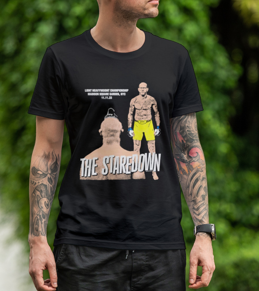 Light Heavyweight Championship The Staredown Madison Square Garden NYC 11.11.23 T-Shirt
