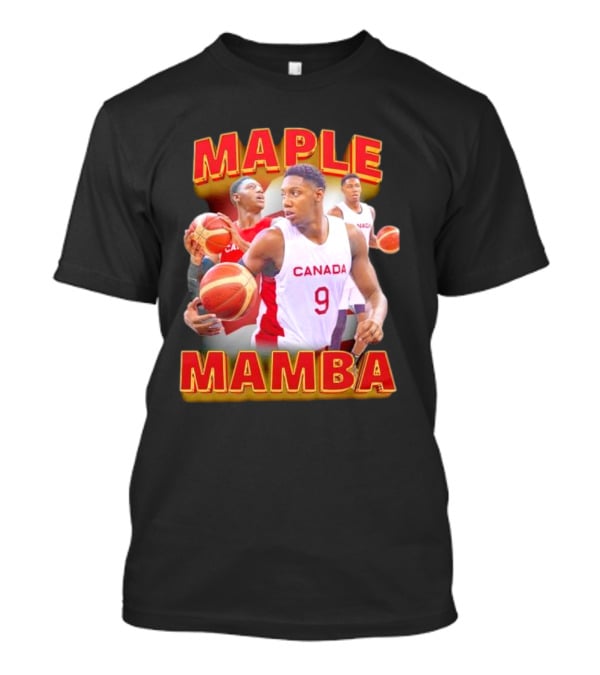 Maple Mamba Canada Basketball Player Number 9 T-Shirt