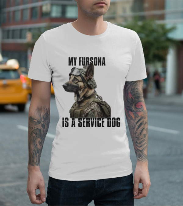 My Fursona Is A Service Dog In Tactical Gear T-Shirt