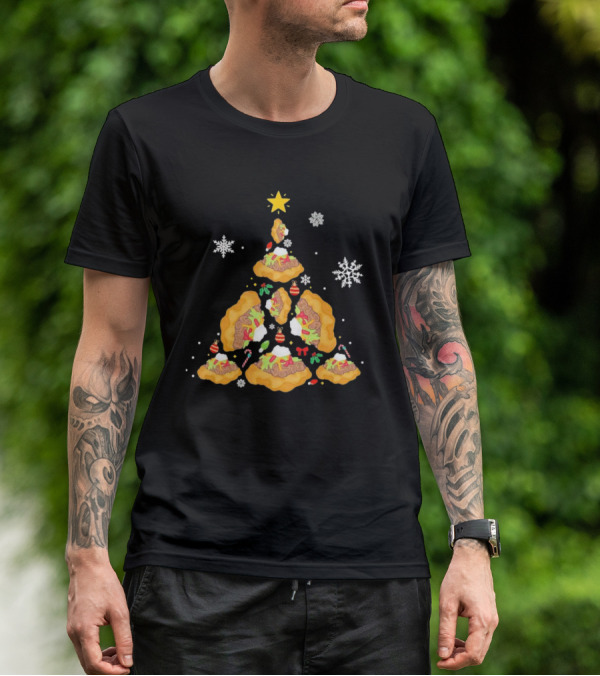 Oh Taco Christmas Tree Festive Holiday Taco Christmas Tree T-Shirt