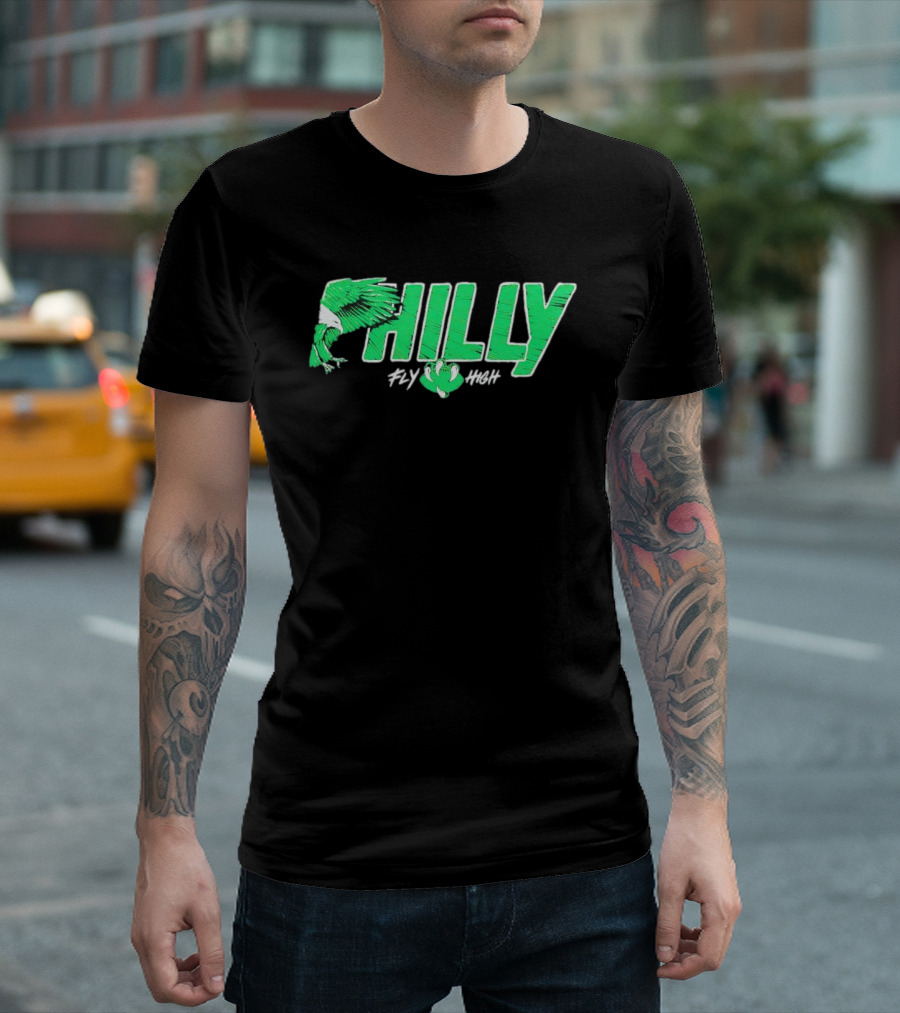 Philadelphia Eagles Philly Fly High Football T-Shirt