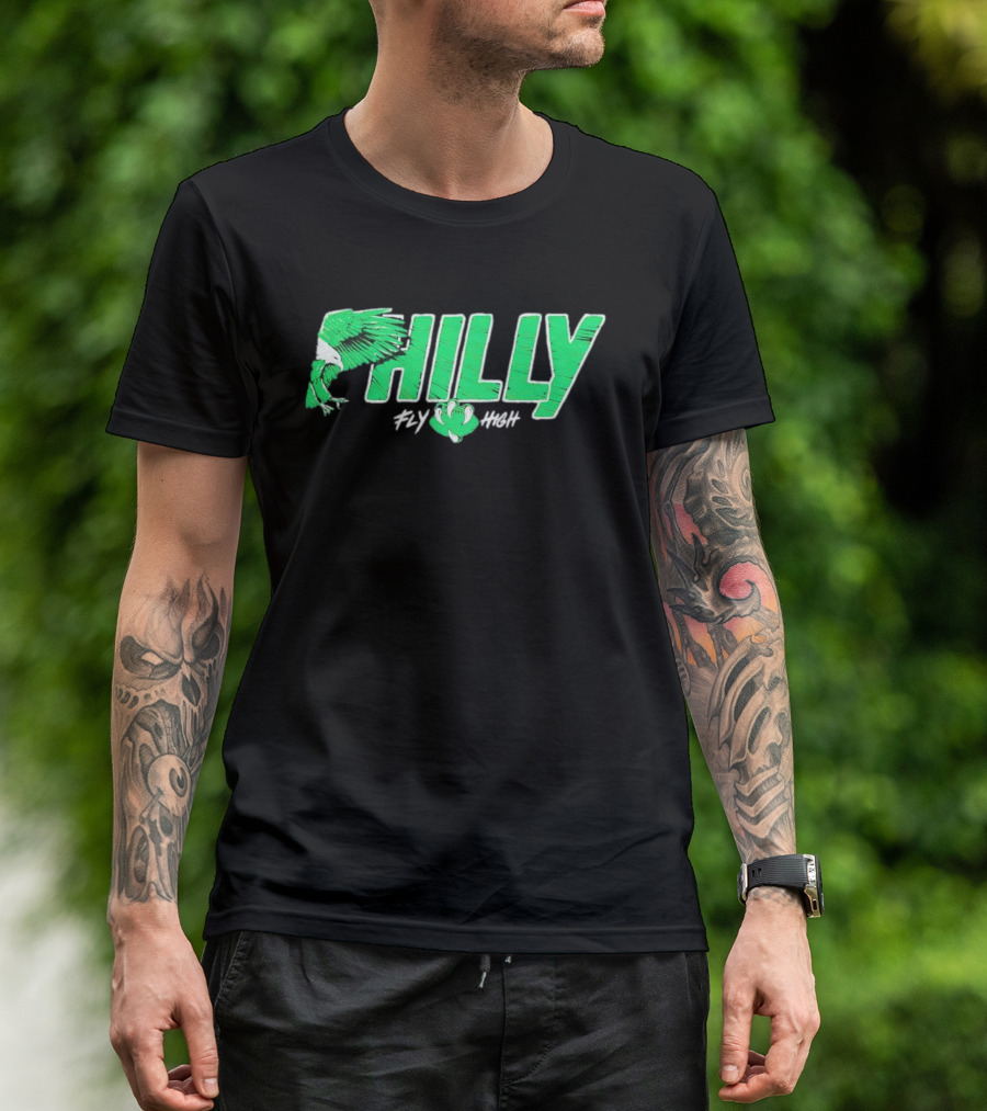 Philadelphia Eagles Philly Fly High Football T-Shirt