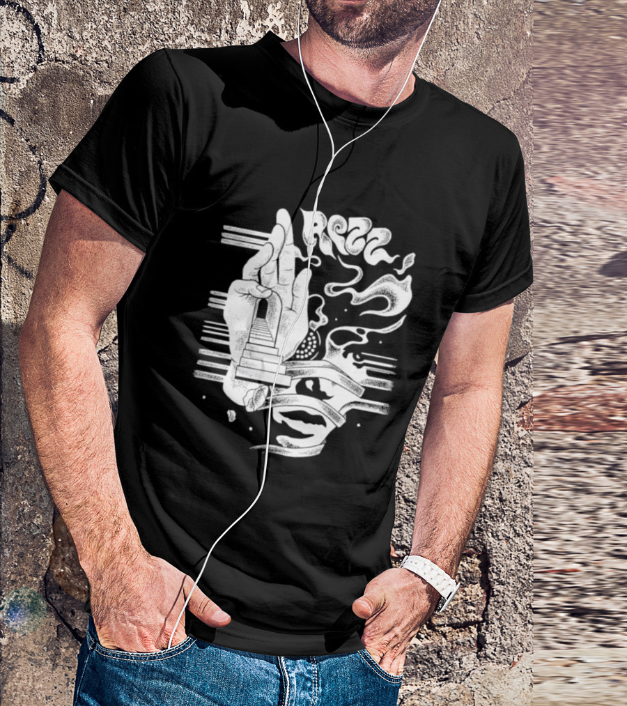 Rezz Perception Hand Staircase And Psychedelic Elements T-Shirt
