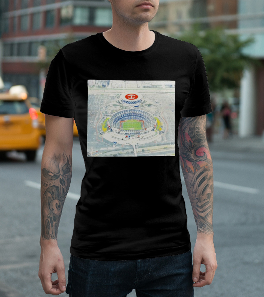 Oakland Alameda County Coliseum Complex Aerial View T-Shirt