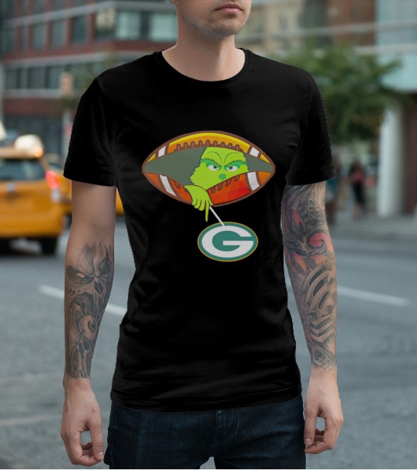 Grinch Ew Football Green Bay Packers Mockery T-Shirt