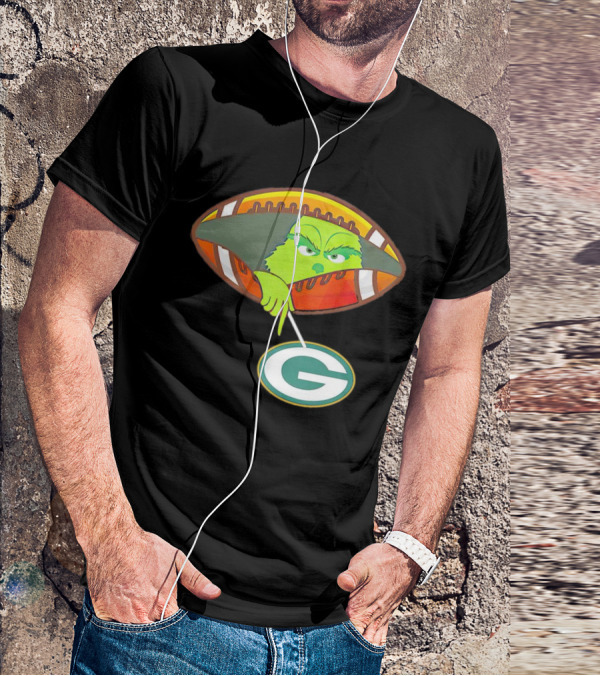 Grinch Ew Football Green Bay Packers Mockery T-Shirt