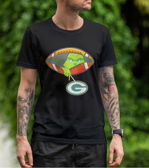 Grinch Ew Football Green Bay Packers Mockery T-Shirt
