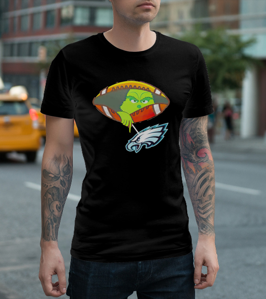 Grinch Ew Philadelphia Eagles Football T-Shirt