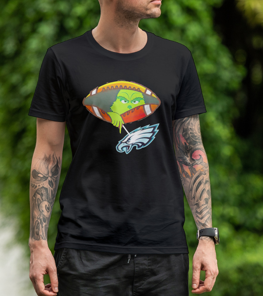 Grinch Ew Philadelphia Eagles Football T-Shirt