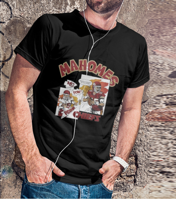 Kansas City Chiefs POW Mahomes Comic Book Whose Kingdom My Kingdom T-Shirt