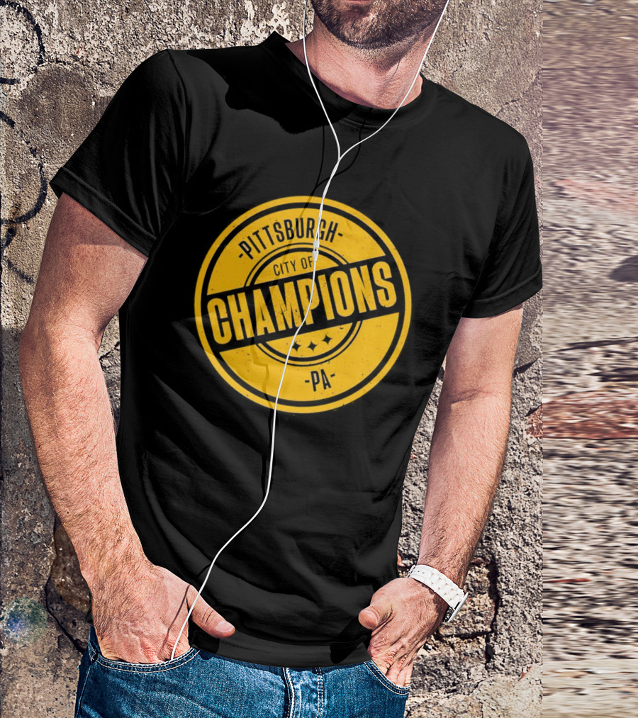Pittsburgh City Of Champions Emblem PA T-Shirt
