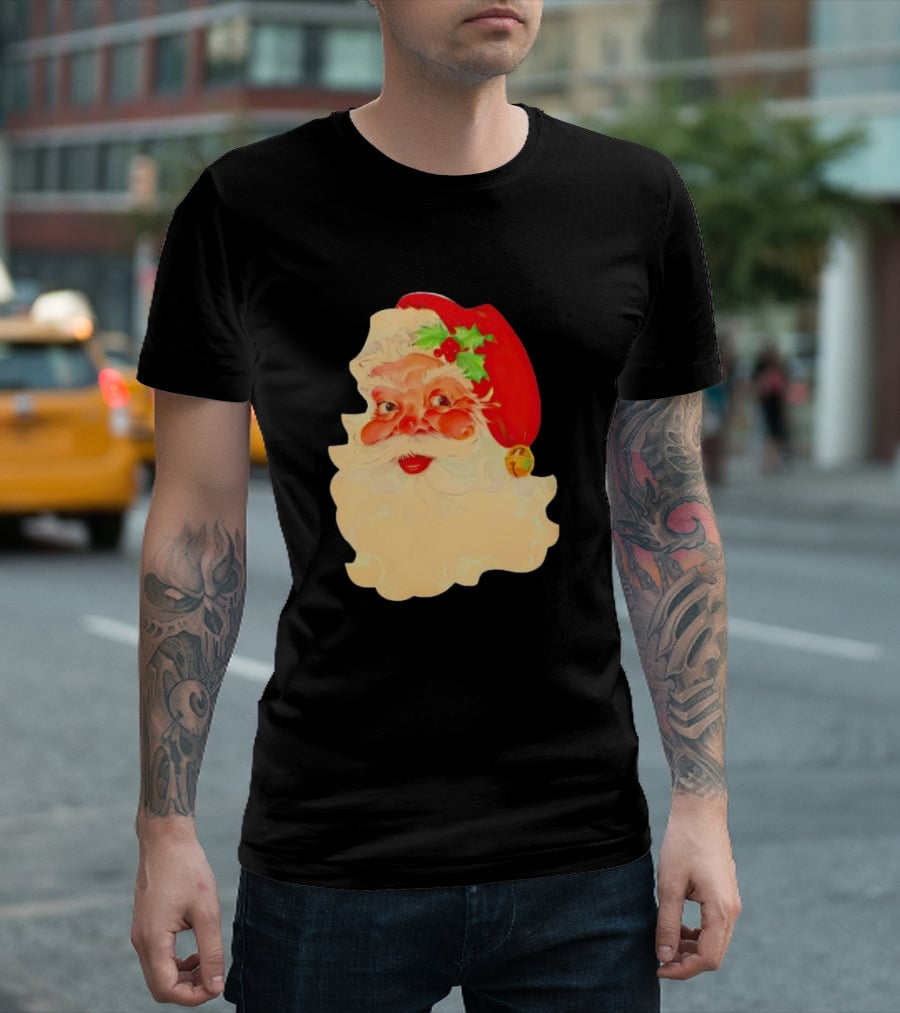 Santa Claus Vintage 1960s Christmas Nostalgia T-Shirt