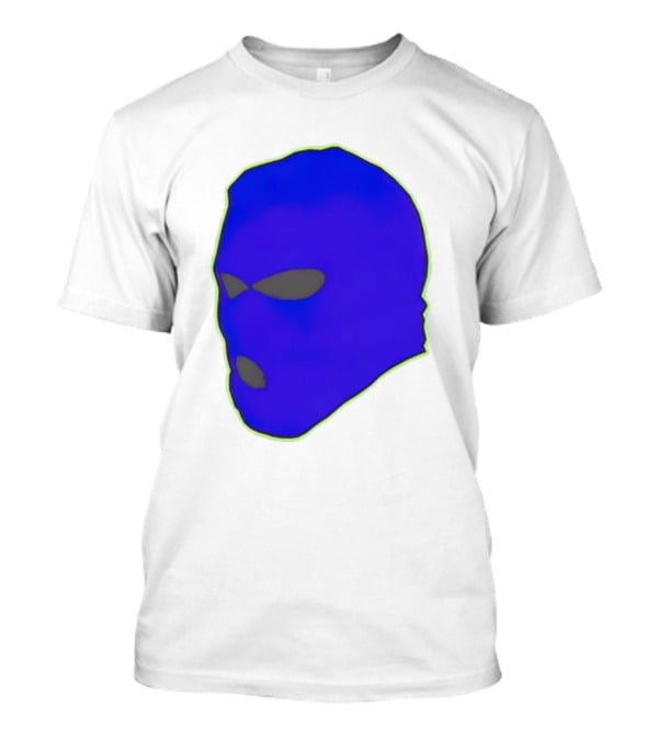 Seahawks Ski Mask Hoodie Graphic Blue Outline T-Shirt