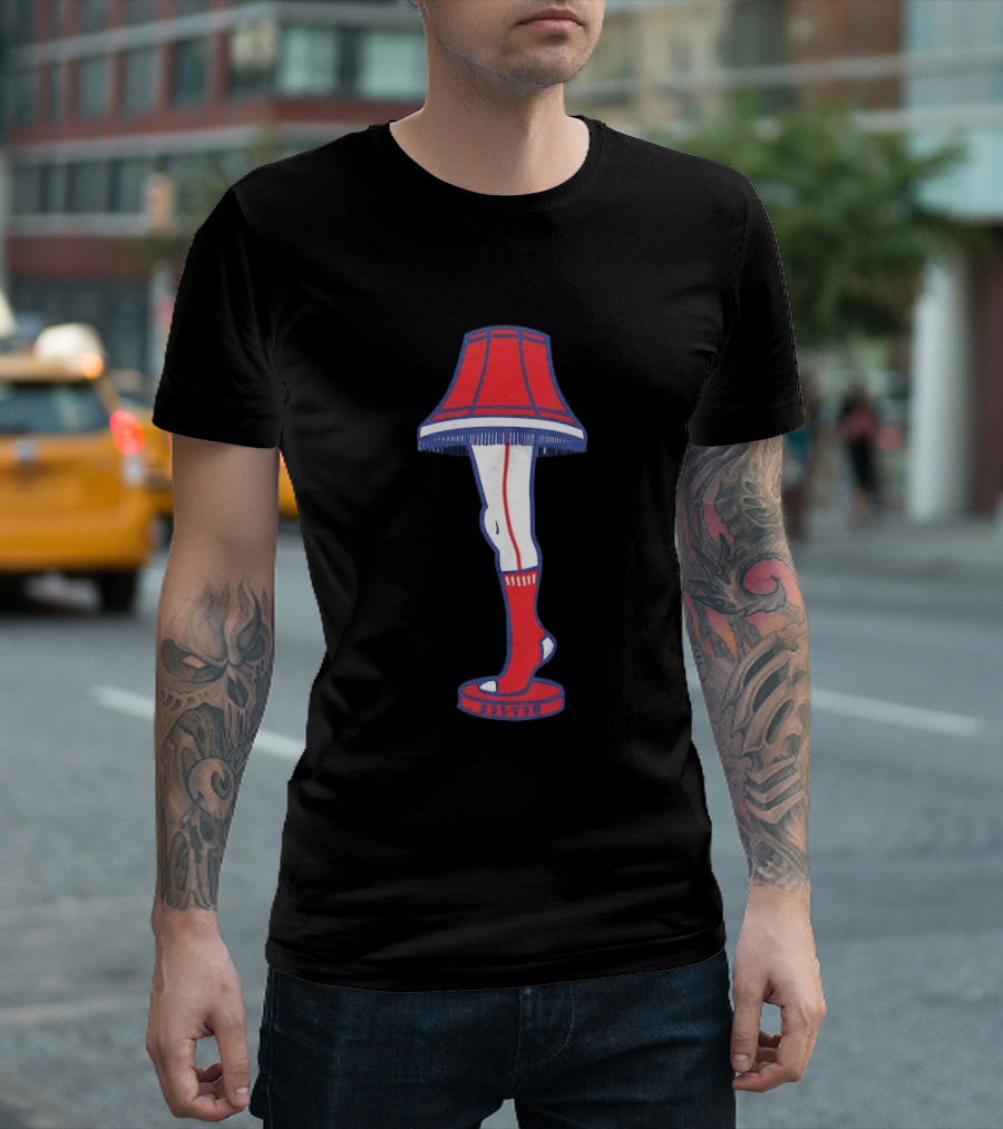 Boston Red Sox Leg Lamp Holiday T-Shirt
