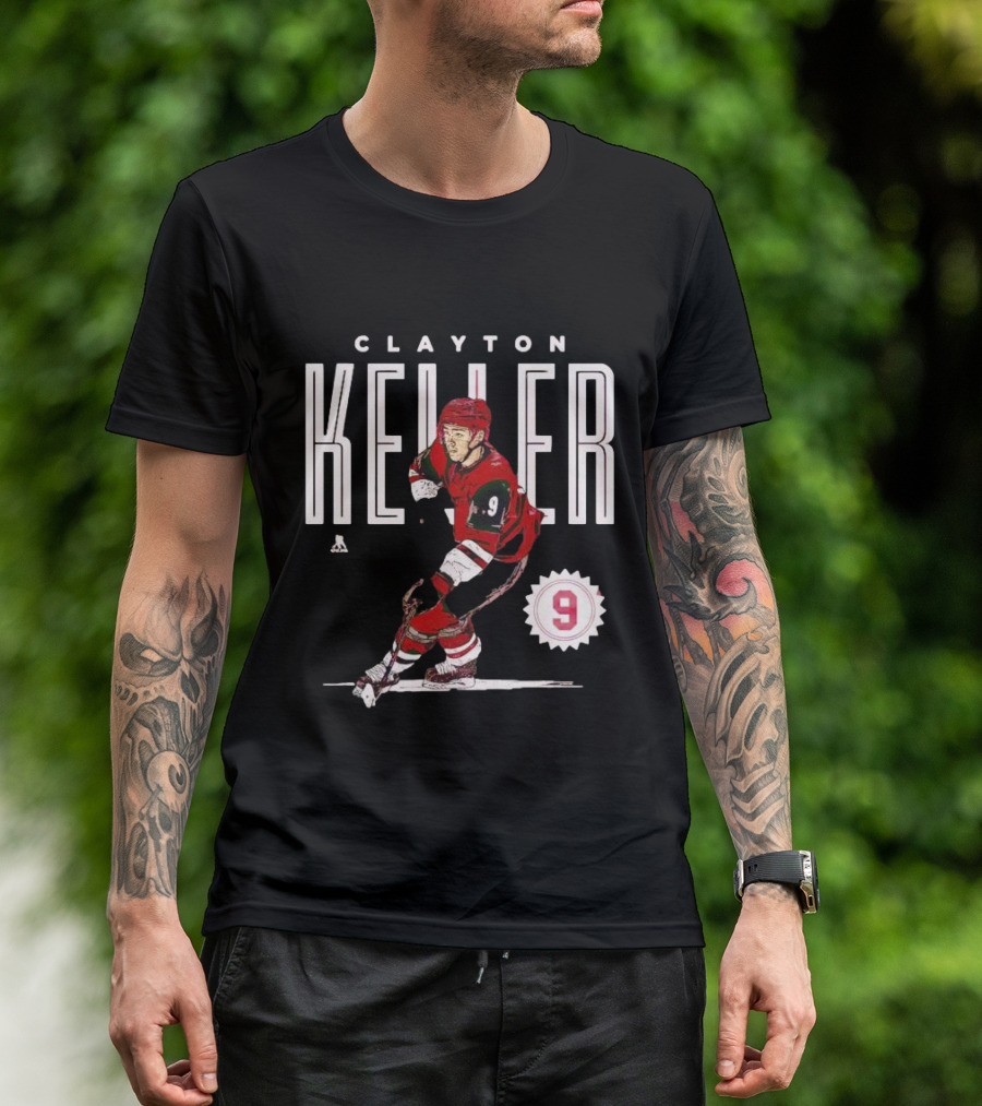 CLAYTON KELLER ARIZONA NUMBER 9 HOCKEY PLAYER T-Shirt