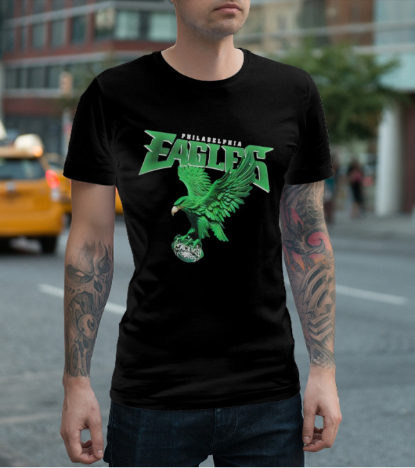 Philadelphia Eagles Green Soaring Eagle T-Shirt