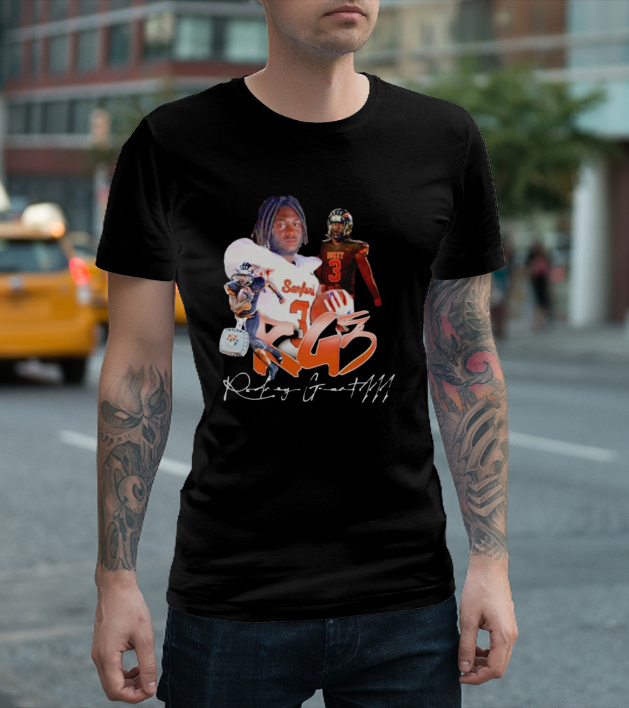 Rockey Grant RG3 Sanford Heavy 3 Football T-Shirt