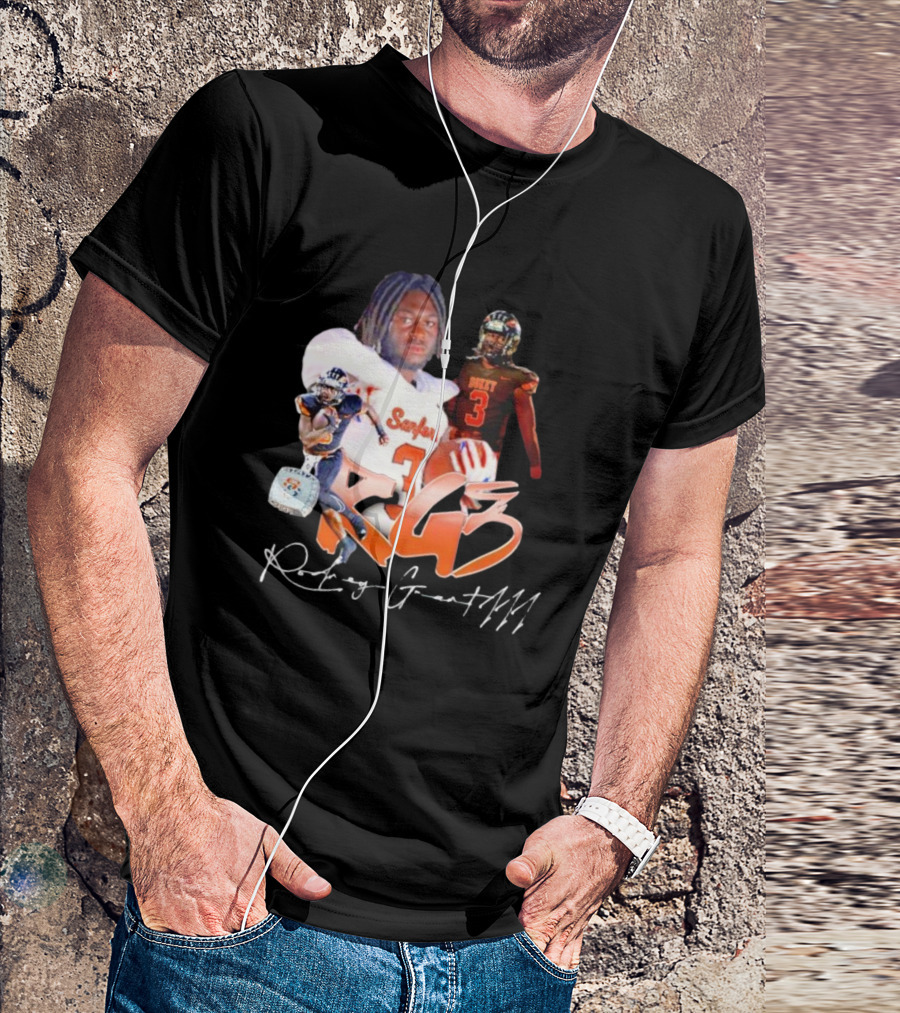 Rockey Grant RG3 Sanford Heavy 3 Football T-Shirt