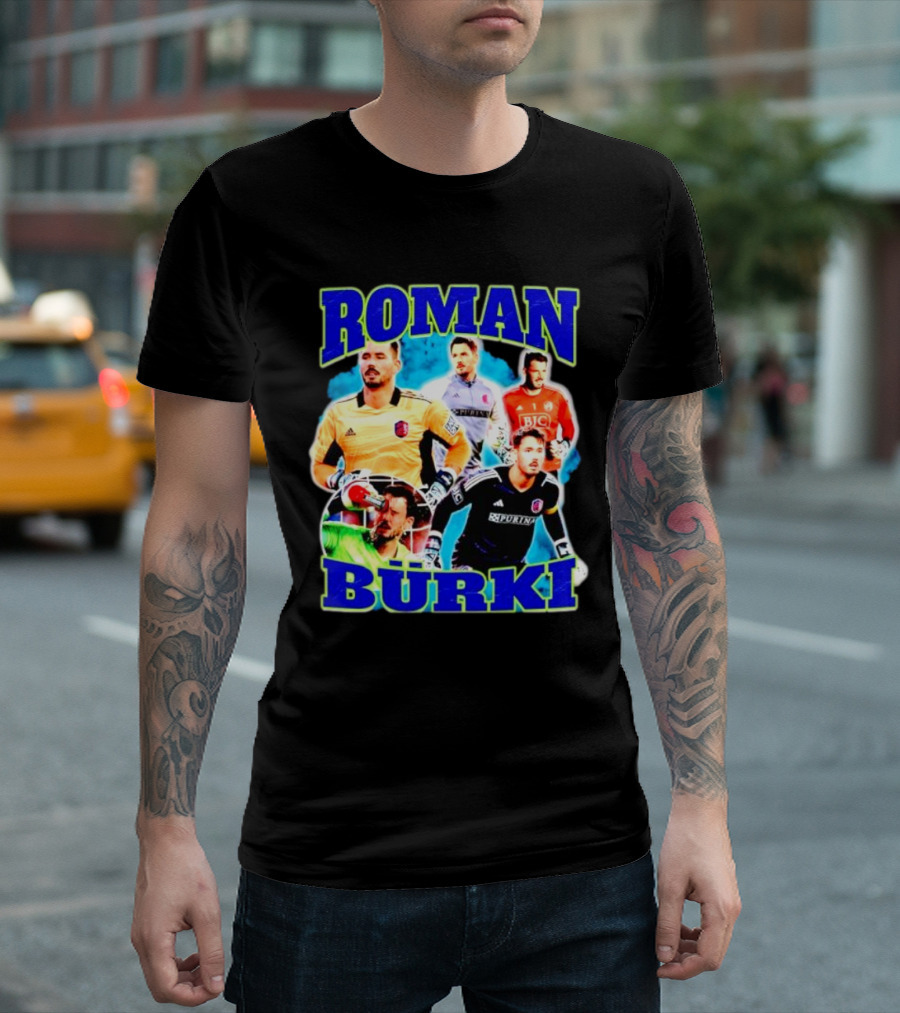 Roman Bürki Soccer Goalkeeper Collage Bootleg T-Shirt