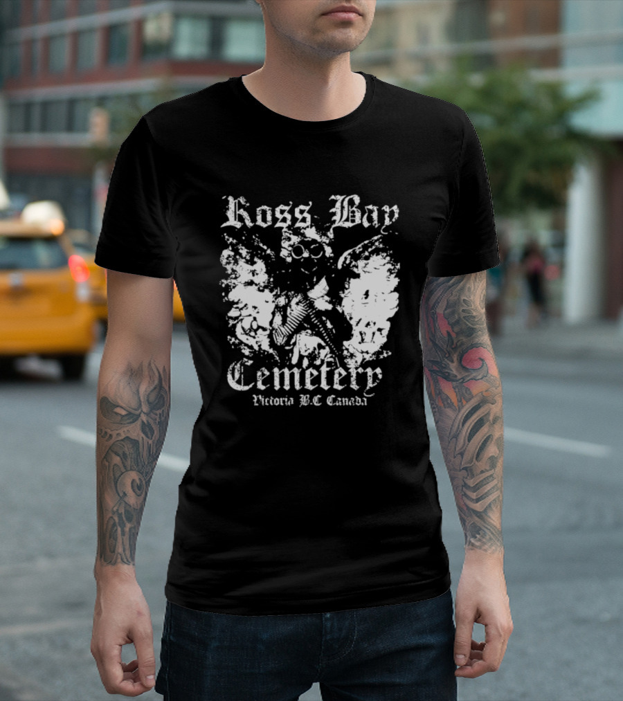 Ross Bay Cemetery Victoria BC Canada Vintage Gothic Skull T-Shirt