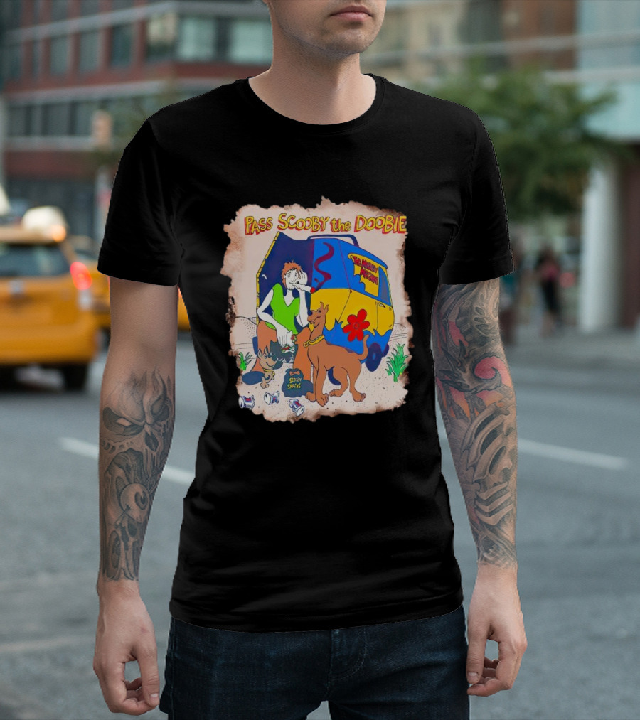 Scooby-Doo the Mystery Machine Pass Scooby the Doobie T-Shirt