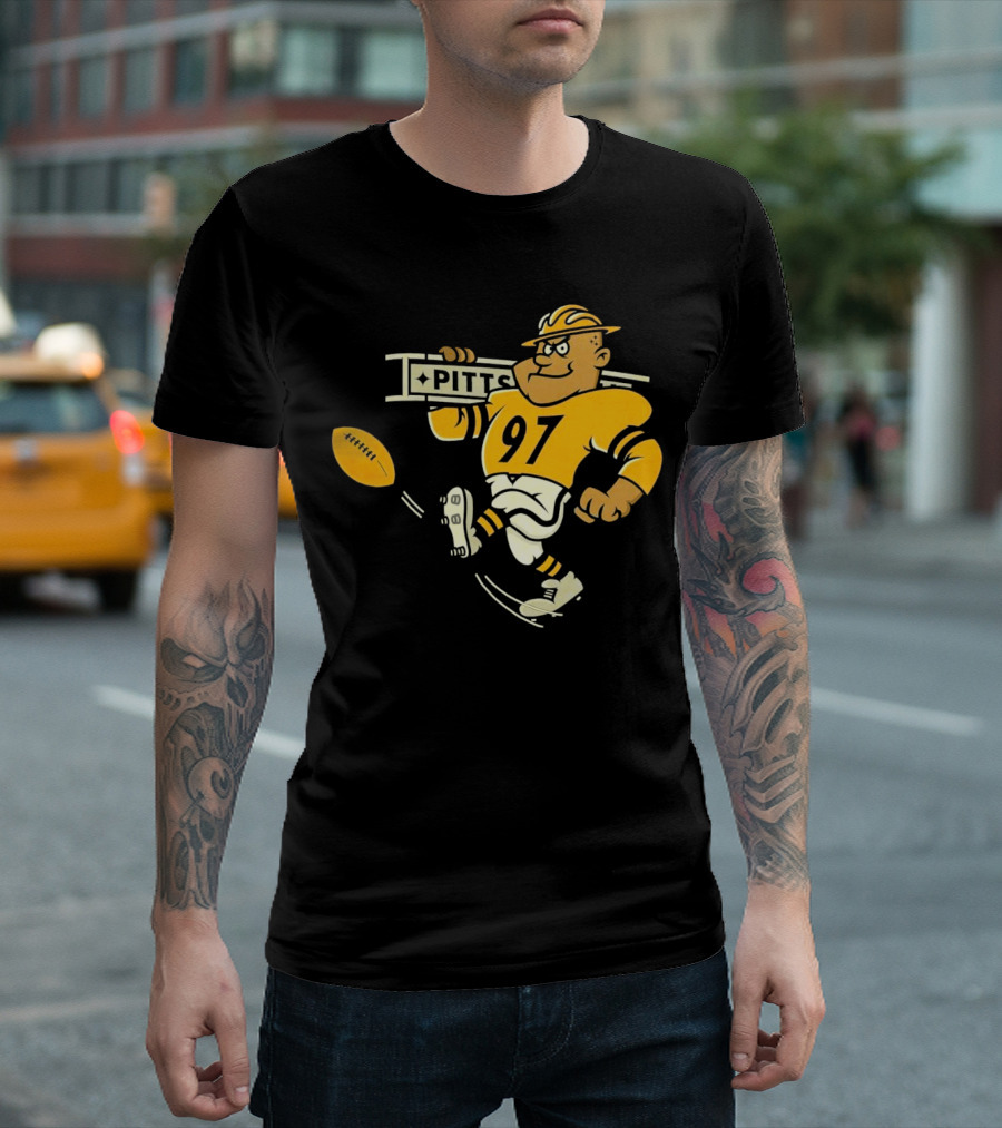 Steely McBeam Pittsburgh Steelers 97 PITT Caricature T-Shirt