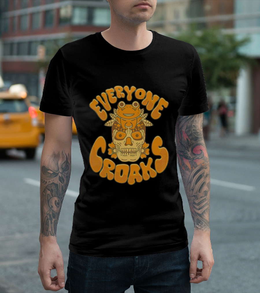 Everyone Croaks Sugar Skull Frog T-Shirt